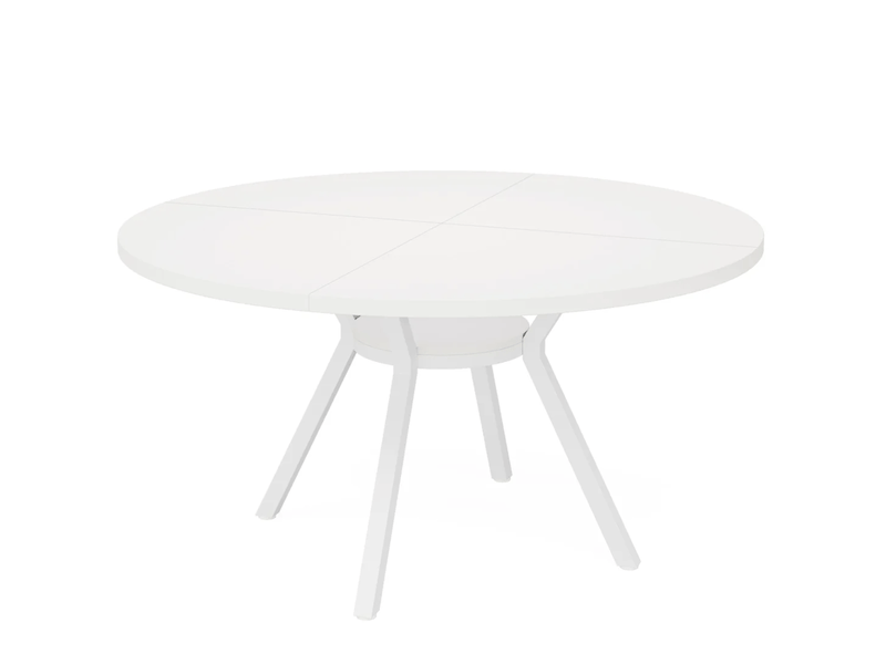 Table à manger ronde blanche 120 cm pour 4 à 6 personnes - Conforama A