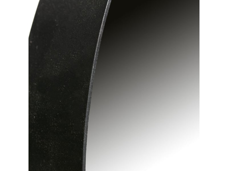  Miroir rond 50cm contour métal noir livoire  - Conforama E