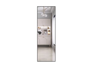 Miroir rectangulaire à fixer coloris noir <strong></strong> <strong></strong> - 53 cm x 53 cm