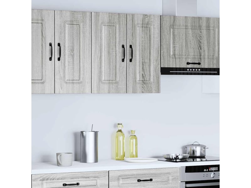 Armoire murale de cuisine kalmar sonoma gris bois d'ingénierie shl6661 - Conforama C