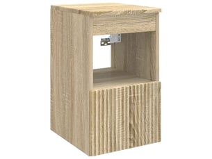 Armoire de salle de bain, meuble de rangement chêne sonoma 30x35x50 cm
