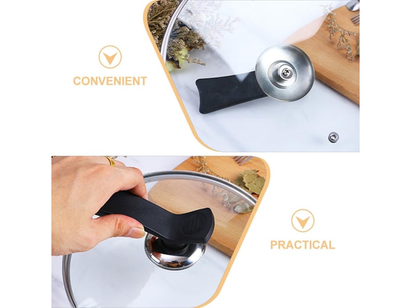  Poignée à compatible trous de 0,5 taille cm de accessoire 1 couvercle 7 formes debout grosse pratique remplacement de casserole none - Conforama C