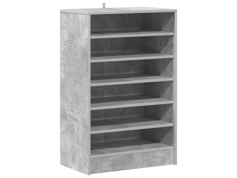  Meuble à chaussures, armoire à chaussures 60x35x92 cm gris béton  - Conforama A