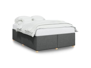 Lit 2 places 140x190 cm    coloris gris
