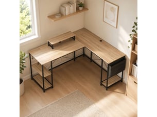 Bureau d'angle    coloris naturel