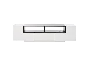 Meuble tv coloris blanc 180 cm   