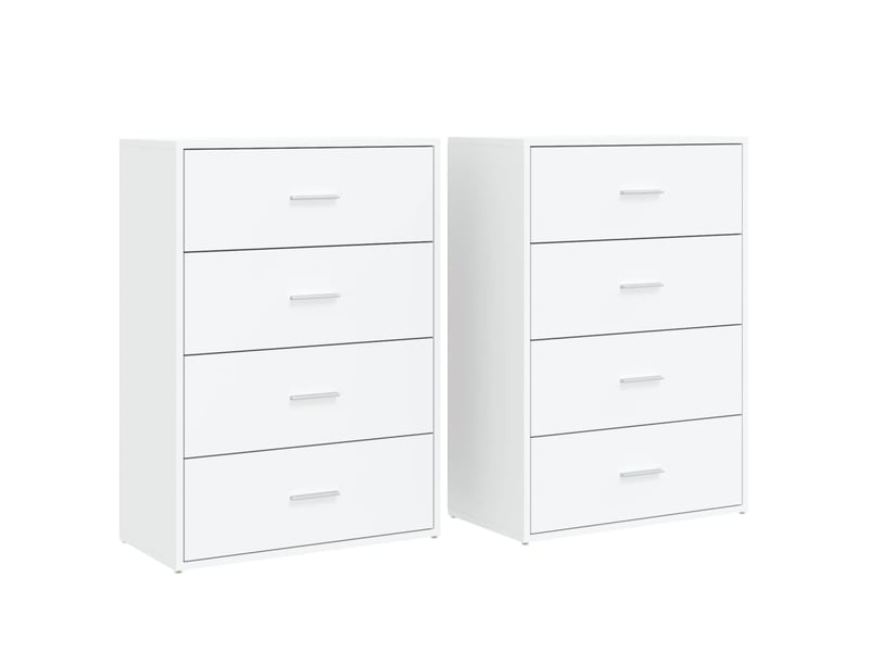  Buffets 2 pcs - bahut - meuble de rangement blanc 60x31x84 cm bois d'ingénierie  - Conforama A