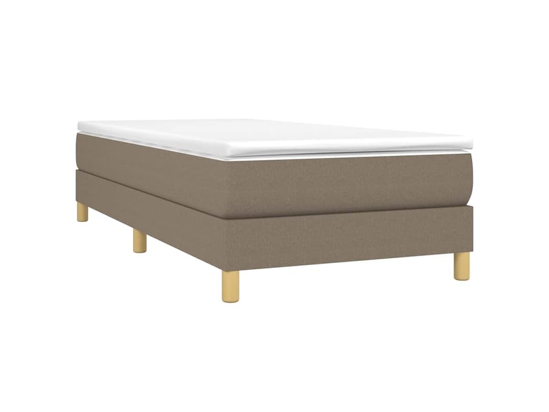  Lit simple- lit adulte -  cadre de lit à lattes taupe 80x200 cm tissu  - Conforama B