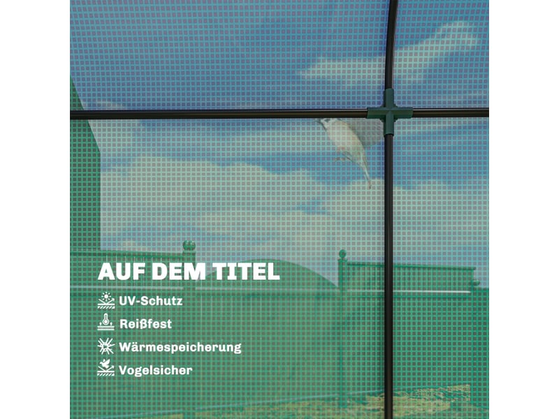  Serre à tomates - vert - porte roulante - fenêtres en filet - cadre en acier - couverture en pe 135 gm² 170x68x200cm - Conforama D