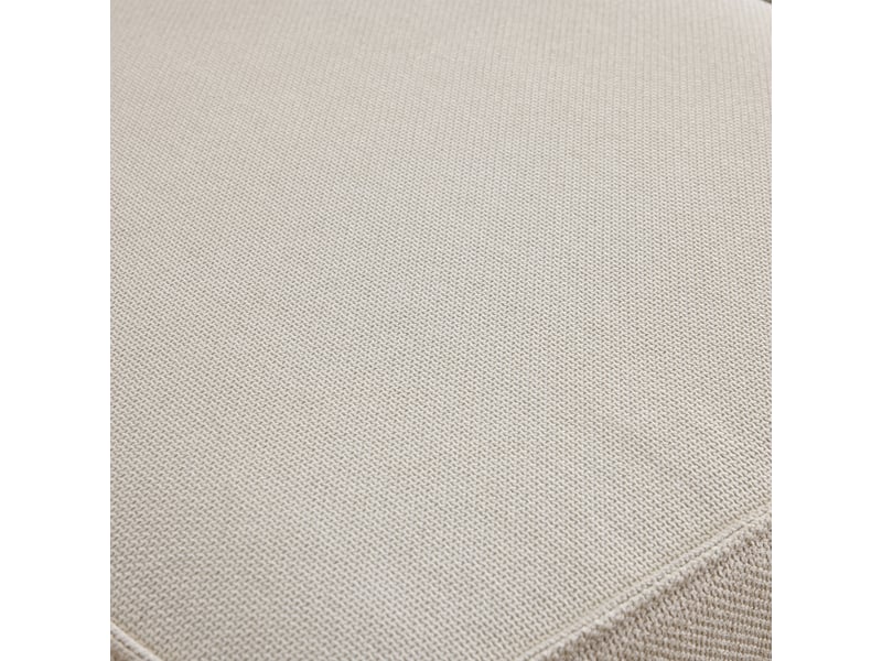 Canapé modulable d'angle beige tissu lin, structure bois et mousse ressorts, design contemporain élégant pour salon spacieux - Conforama R