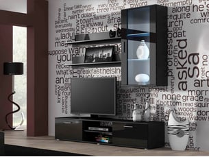 Meuble tv coloris noir 20 cm <strong></strong>  <strong></strong>