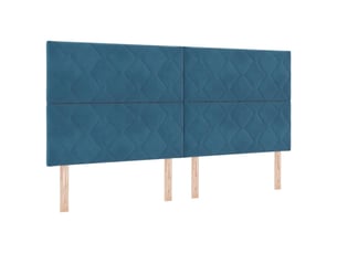Tete de lit A poser largeur 200 cm bleu