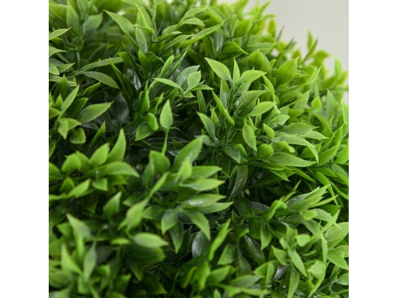  Plante artificielle buis 110 cm à 3 boules en polyéthylène vert avec protection uv, pour intérieur et extérieur  - Conforama D
