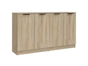 Buffets 2 pcs - bahut - meuble de rangement chêne sonoma 60x30x70 cm bois d'ingénierie