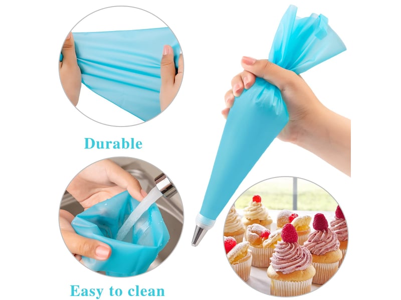 Poche a douille patisserie 40 pcs,douille patisserie, kit patisserie, accessoire patisserie, ustensiles à pâtisserie - Conforama E