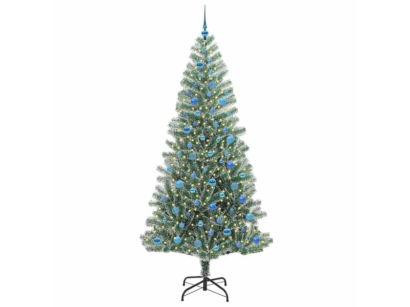  Sapin de noël, arbre de noël artificiel floconné de neige avec lumière led cf61623  - Conforama C