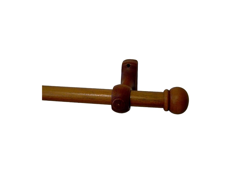  Kit tringle à rideaux en bois embouts anglais d20 mm 180 cm  - Conforama B