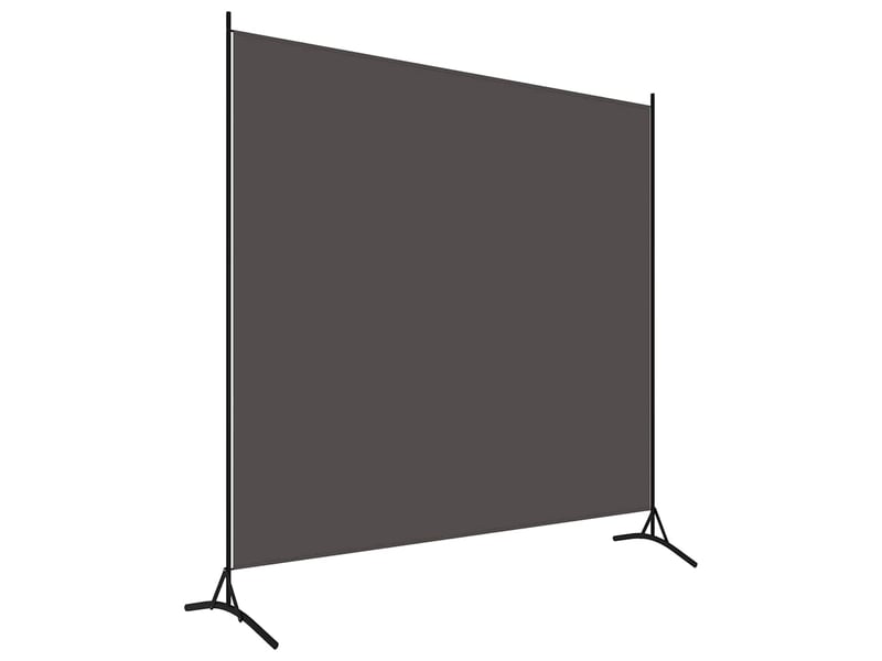  Paravent | cloison de séparation anthracite 175x180 cm tissu  - Conforama A