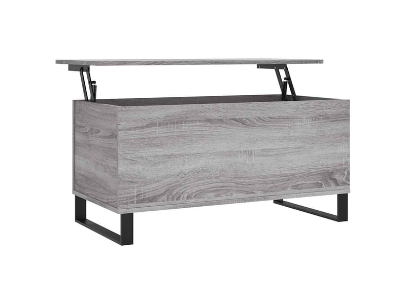  Table basse - table de salon - table à thé sonoma gris 90x44,5x45 cm bois d'ingénierie  - Conforama A
