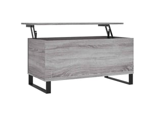 Table basse rectangulaire coloris gris