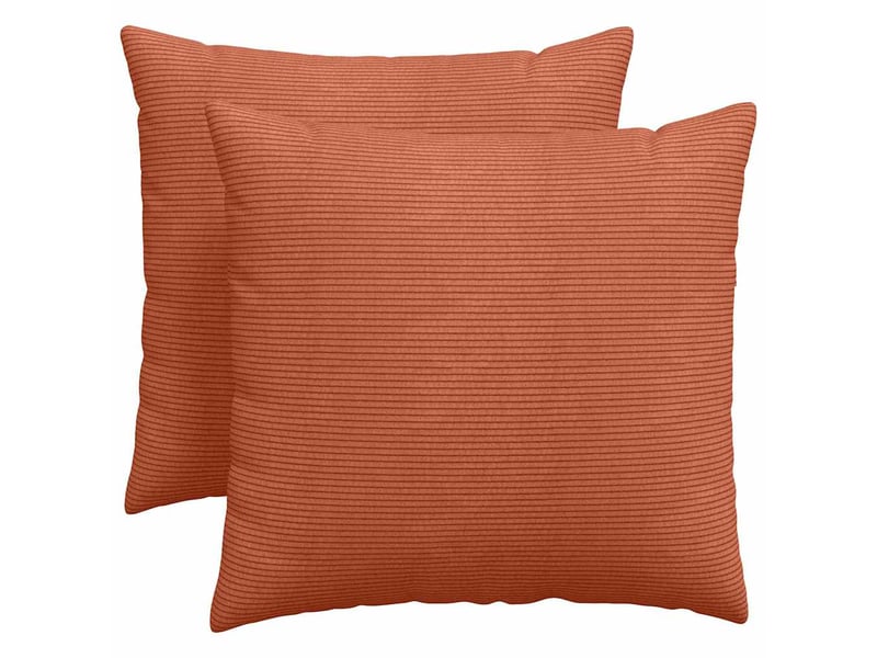  Lot de 2 coussins de canapé, coussins décoratifs rouge orange 50 x 50 cm cf59161  - Conforama A