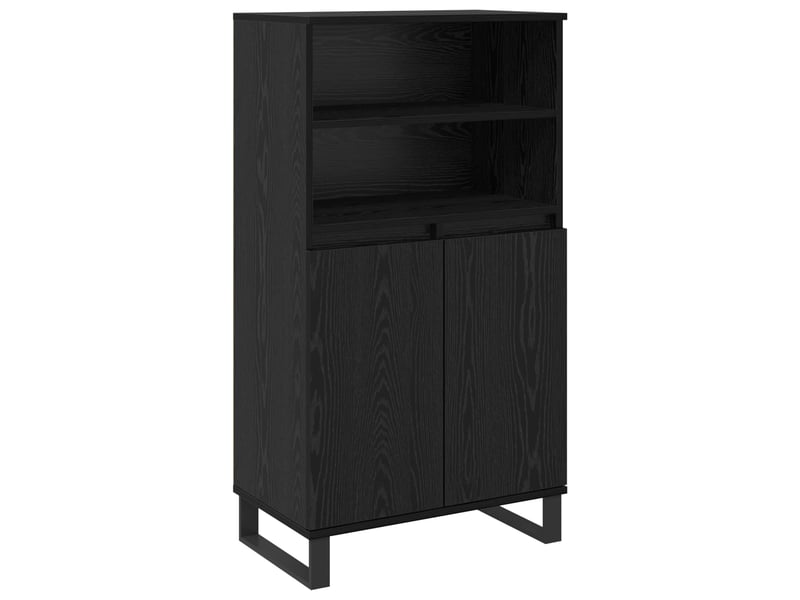  Buffet - haut armoire noir 60 x 36 x 110 cm bois d'ingénierie  - Conforama A