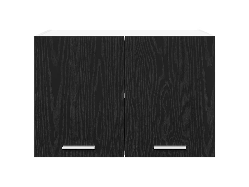  Lot de 2 armoires suspendues modernes grand espace de rangement 60 x 31 x 40 cm en bois d'ingénierie noir 02_0053212  - Conforama D