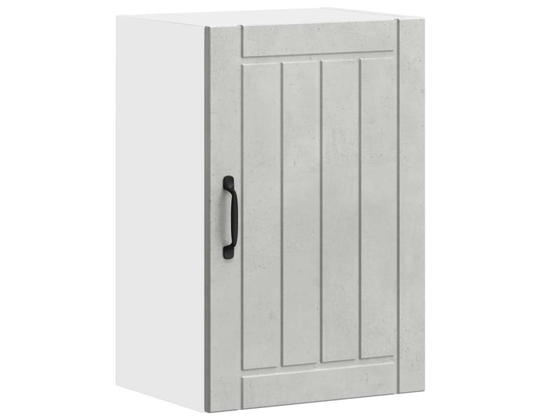 Meuble de rangement, armoire murale de cuisine lucca gris béton bois ingénierie shl9972 - Conforama A