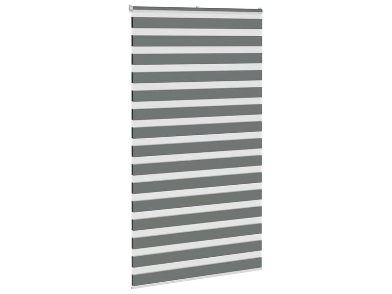  Store zèbre, store de fenêtre gris foncé largeur du tissu 120,9 cm polyester cf48557  - Conforama C