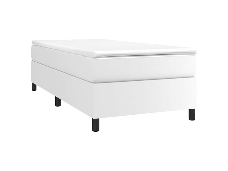  Lit simple- lit adulte -  cadre de lit à lattes blanc 80x200 cm similicuir  - Conforama B