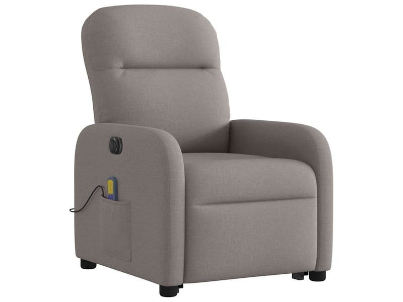  Fauteuil inclinable de massage électrique, fauteuil relax taupe tissu shl81659  - Conforama D