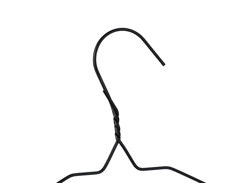  Lot de 48 cintres en métal mince avec barre à pantalon optimisation espace dressing en métal argenté 13_0015925  - Conforama D