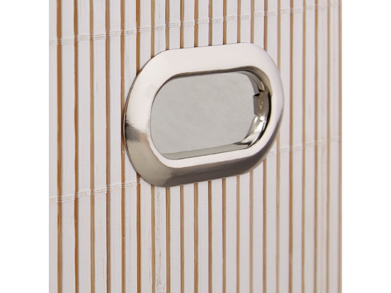  Panier de rangement pliant salle de bain salon 31 x 31 x 31 cm pratique en bambou naturel 13_0010254  - Conforama D