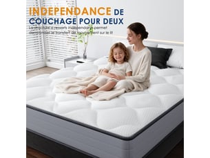 Matelas 160x200 cm    Ressorts soutien Medium épaisseur 20 cm