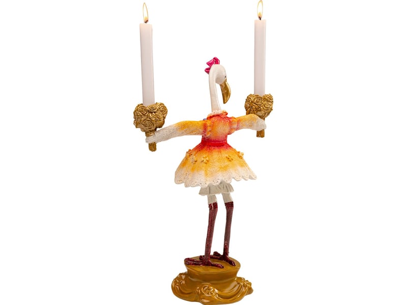  chandelier flamant rose royal 45cm  - Conforama C