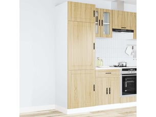 Meuble de rangement, armoire de cuisine porto chêne sonoma bois d'ingénierie shl1185