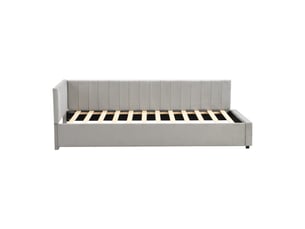 Lit banquette 90x200 cm <strong>ZOVIRA</strong>  <strong></strong> coloris gris