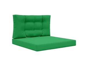Coussin de canapé d'extérieur, coussin de chaise polyester vert 80 x 80 cm cf54195