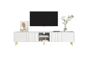 Meuble tv coloris blanc 200 cm <strong></strong> <strong>OPULERANE TRADING LTD</strong>