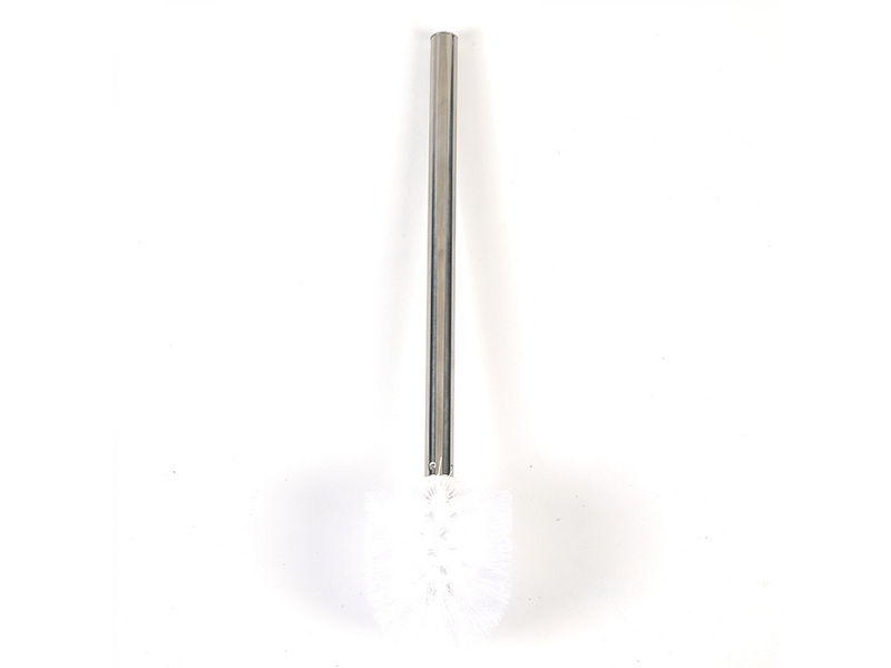 Deux brosses de rechange blanches pour toilettessalle de bainwc, avec têtes de brosse de nettoyage et manches en acier inoxydable.  - Conforama A