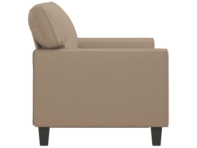  Canapé de salon | canapé 2 places cappuccino 120 cm similicuir  - Conforama E