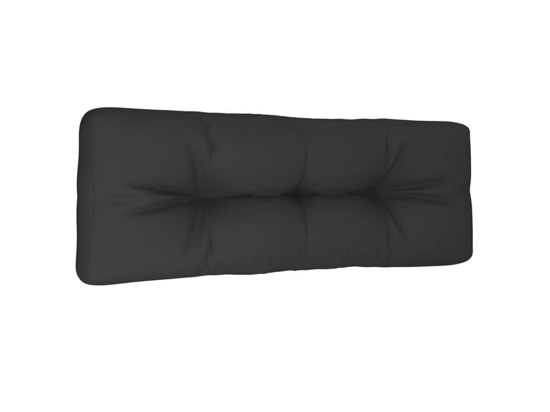 Coussin de palette, coussin de chaise, coussin de canapé noir 120x40x12 cm tissu cf55406  - Conforama D