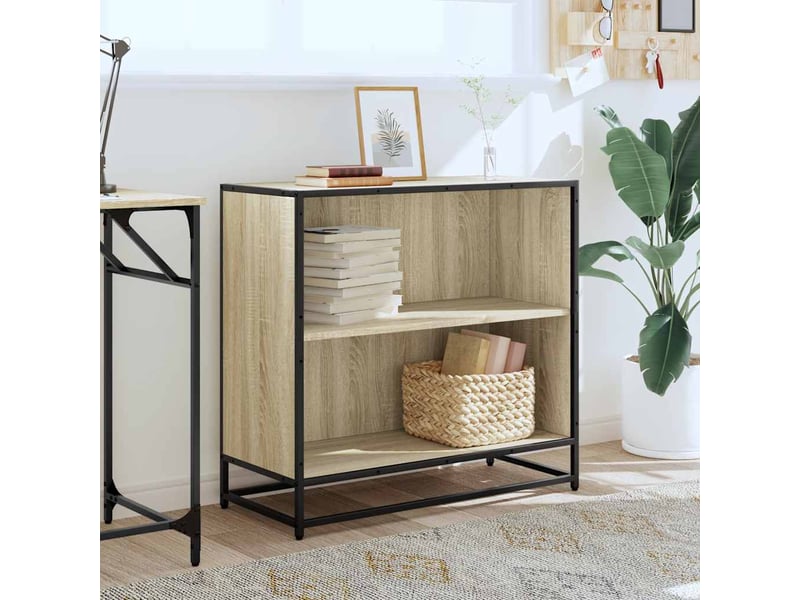 Bibliothèque, meuble de rangement salon chêne sonoma 80,5x35x76 cm bois d'ingénierie  - Conforama C