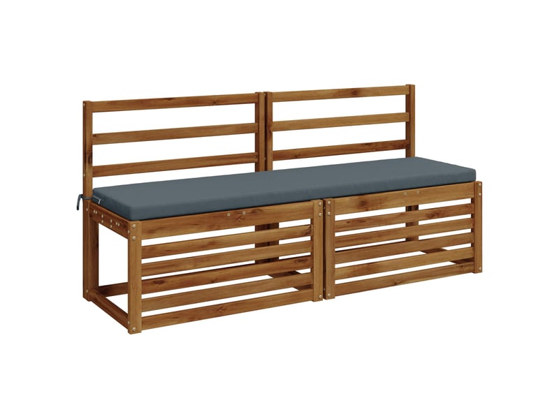  Lot de 2 coussins de banc, coussins d'assise soest 100 % polyester bleu cf57061  - Conforama C