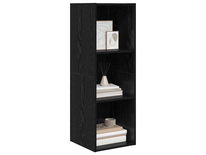 Ensemble meuble tv - banc tv - meuble de rangement 37 x 37 x 107 cm chêne noir - Conforama C