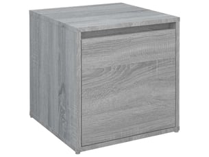 Boîte de rangement bureau sonoma gris 40,5x40x40 cm bois d'ingénierie