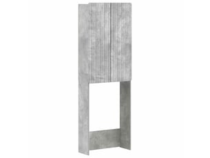 Armoire de toilette, meuble de toilette zwolle gris béton 66x25.5x190 cm