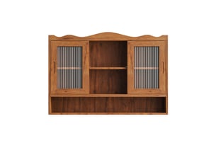 Armoire murale à 2 portes coulissantes avec étagères amovibles pour salle de bain, cuisine et salle à manger, 90 × 20 × 60 cm