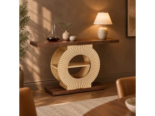Console 0 tiroir(s)  coloris marron DESVIAE  - longueur 100 cm - 100 cm