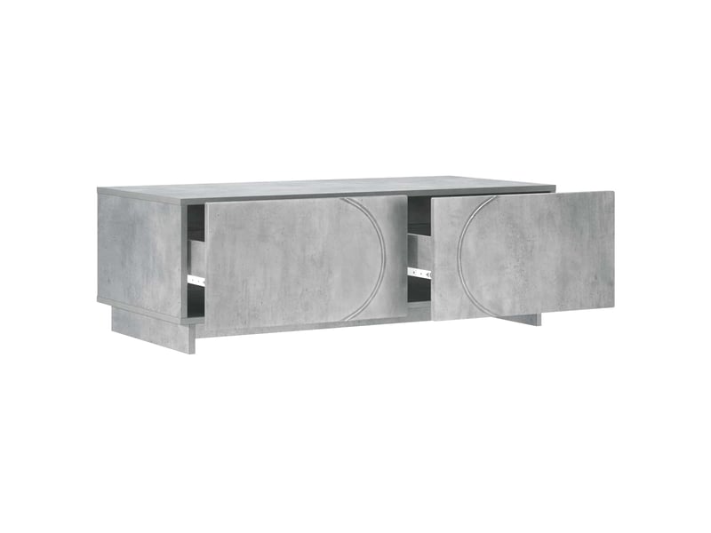  Table basse - table de salon - table à thé gris béton 102 x 50,5 x 35 cm bois composite  - Conforama C